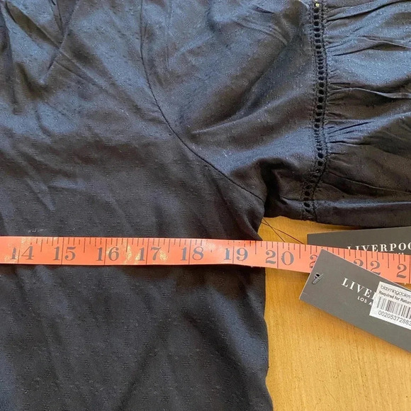 Liverpool women’s black BoHo Viscose long sleeve tassel oversized, comfortable S - Picture 8 of 11